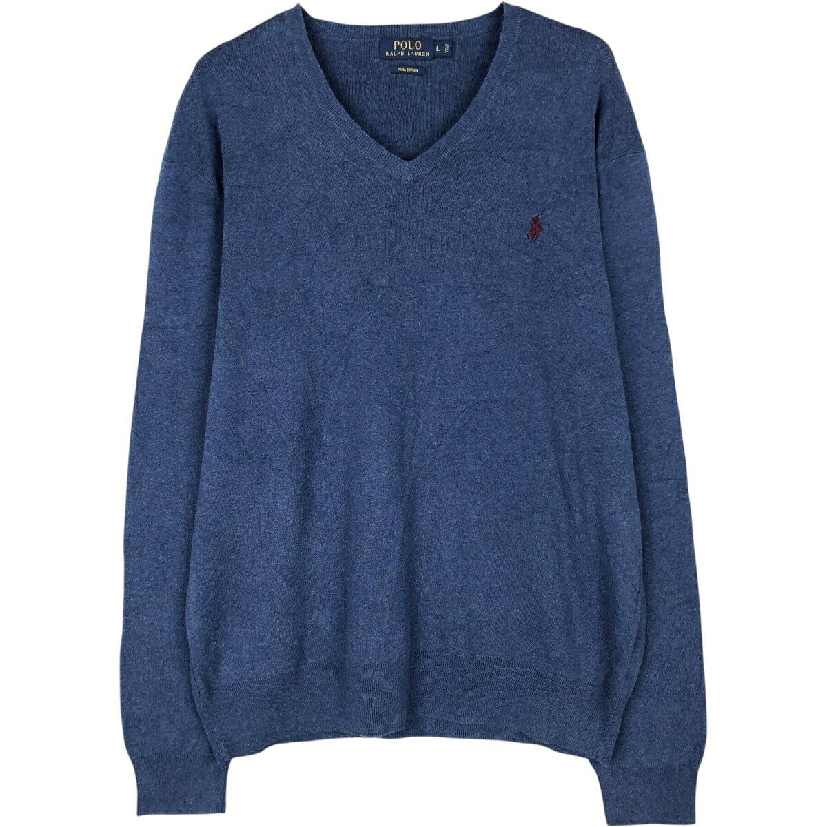 Ralph Lauren/ラルフローレン POLO RALPH LAUREN Vネック ピマコットンニットセーター
