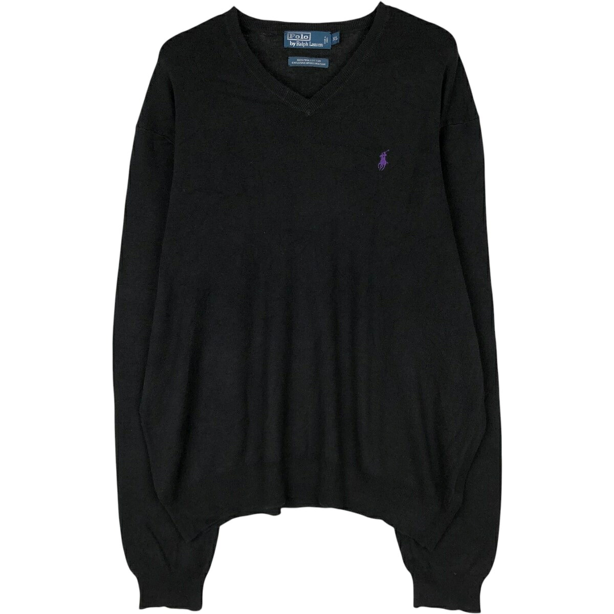 Ralph Lauren/ラルフローレン POLO by Ralph Lauren Vネック ピマコットンニットセーター