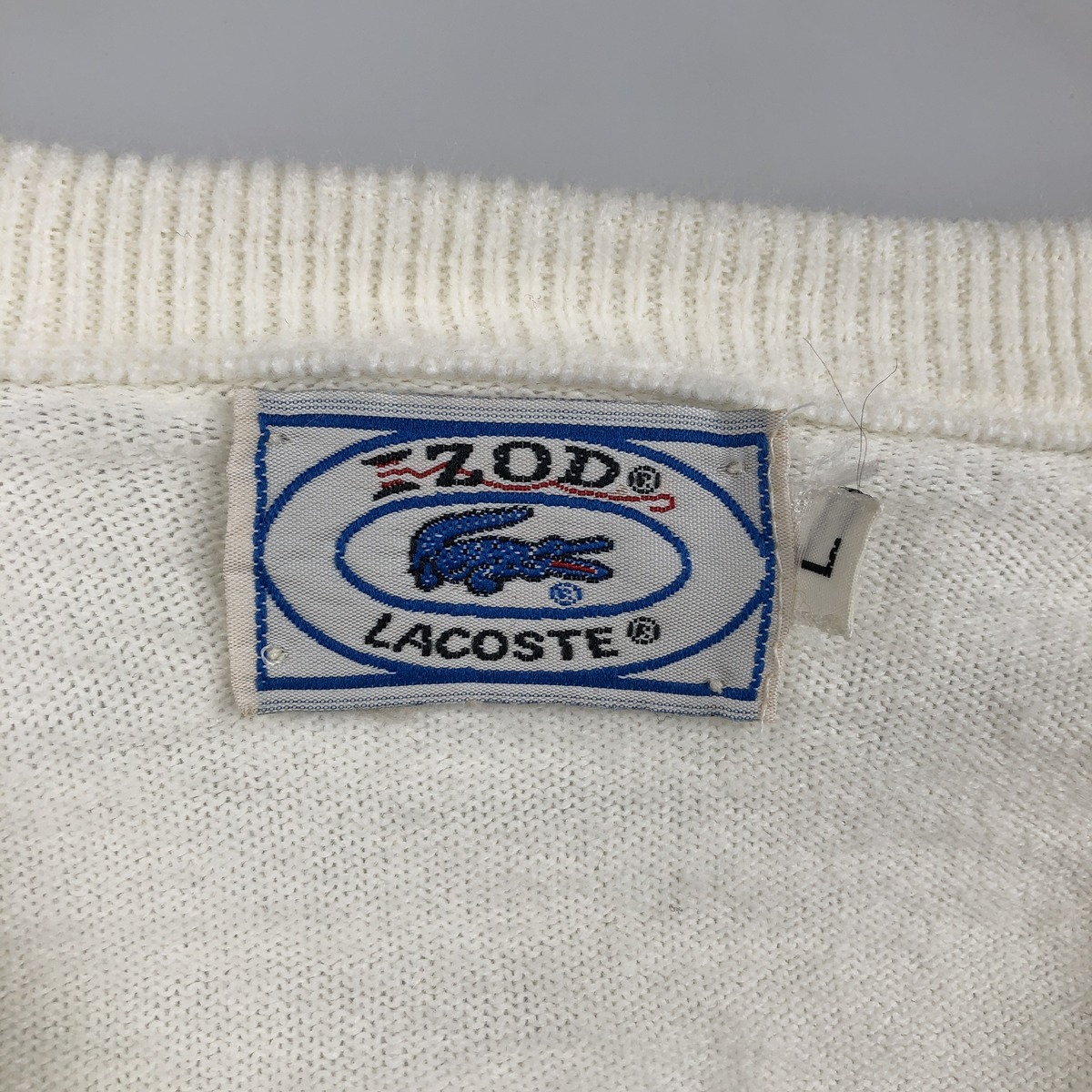LACOSTE/ラコステ IZOD Vネック ニットセーター