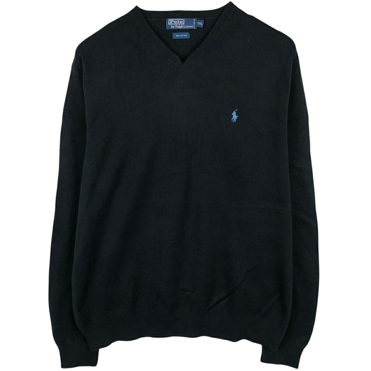 Ralph Lauren/ラルフローレン POLO by Ralph Lauren Vネック コットンニットセーター