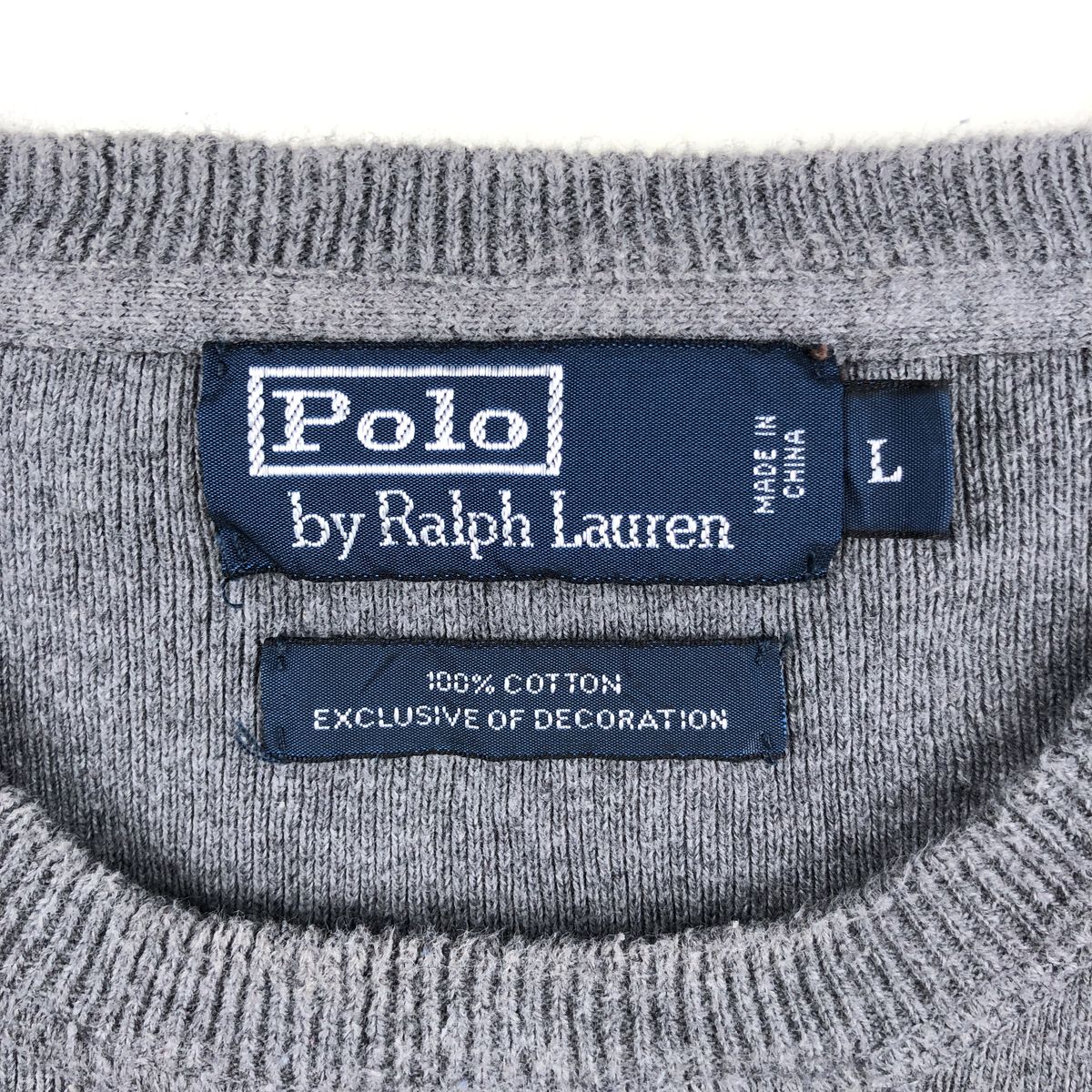 古着 ラルフローレン Ralph Lauren POLO by Ralph Lauren コットンニットセーター メンズL相当 /eaa654455 【中古】 【260820】