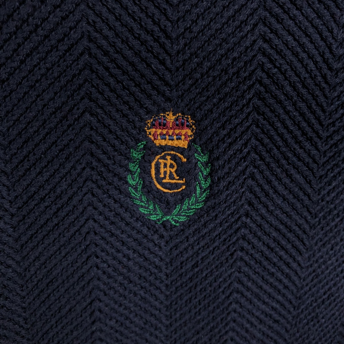 古着 ラルフローレン Ralph Lauren CHAPS チャップス ヘリンボーン コットンニットセーター メンズXL相当 /eaa654467 【中古】 【260821】
