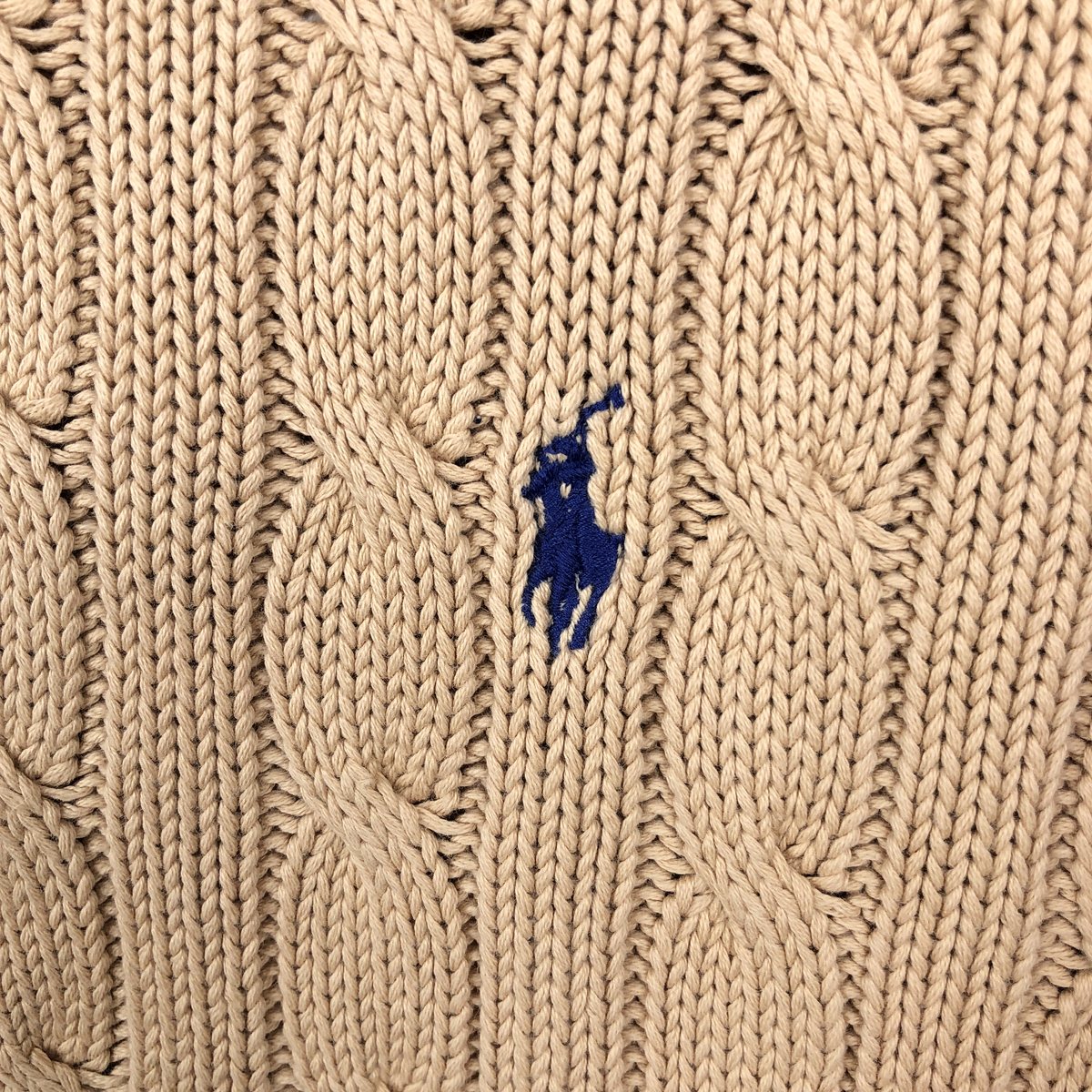 古着 ラルフローレン Ralph Lauren POLO by Ralph Lauren ケーブル編み コットンニットセーター メンズL相当 /eaa654476 【中古】 【260827】