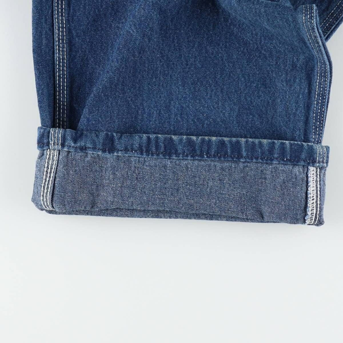 古着 カーハート Carhartt ロゴパッチ デニムオーバーオール メンズw42相当 /eaa654623 【中古】 【260731】