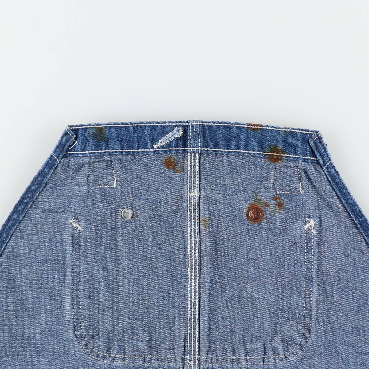古着 カーハート Carhartt ロゴパッチ デニムオーバーオール メンズw42相当 /eaa654626 【中古】 【260731】