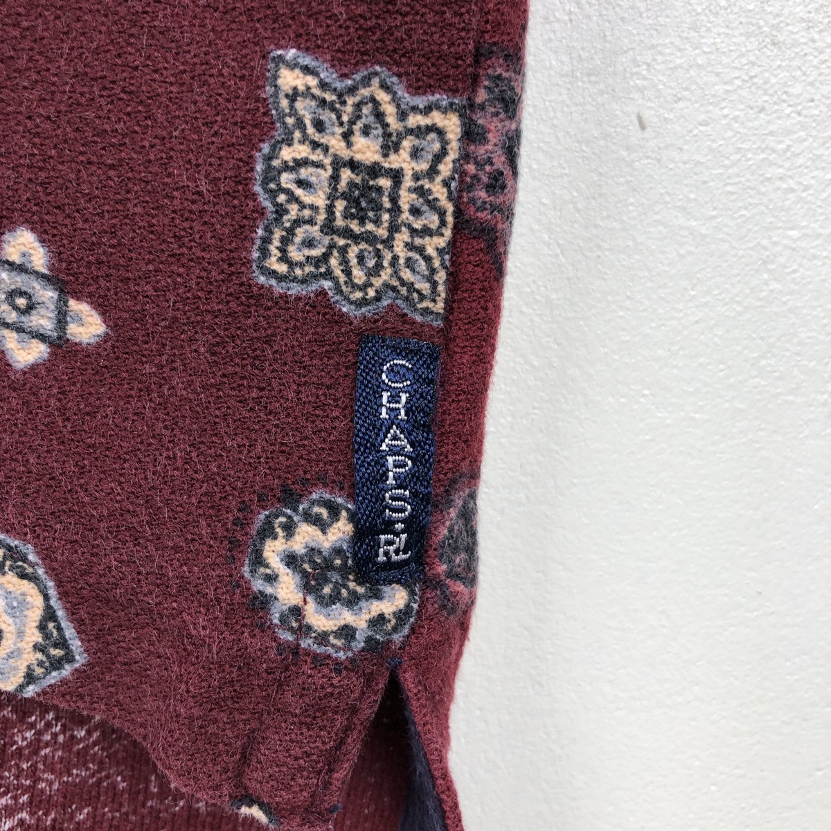 古着 ラルフローレン Ralph Lauren CHAPS チャップス 総柄 半袖 ポロシャツ メンズL相当 /eaa657584 【中古】 【260822】