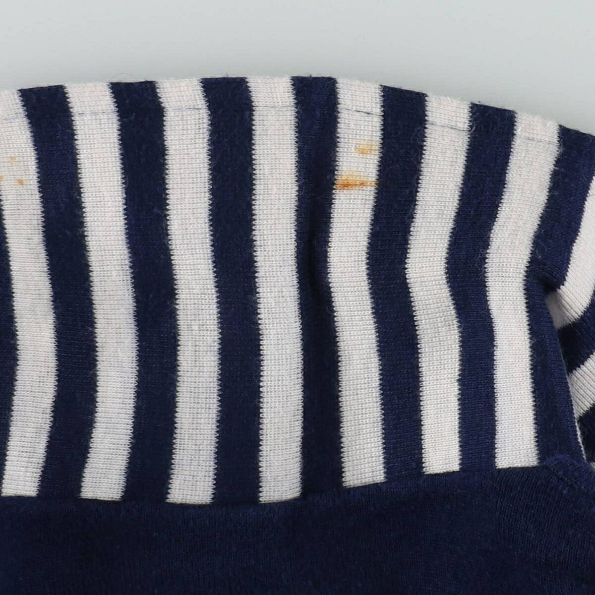古着 80年代～ COLLEGIATE PACIFIC ボーダー柄 カレッジ 半袖 ニットポロシャツ USA製 レディースS相当 ヴィンテージ /eaa659432 【中古】 【260727】 【Elulu/エルル】