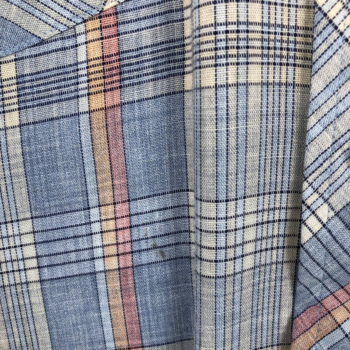 古着 70～80年代 ラングラー Wrangler チェック柄 長袖 ウエスタンシャツ USA製 メンズM相当 ヴィンテージ /eaa659952 【中古】 【260810】