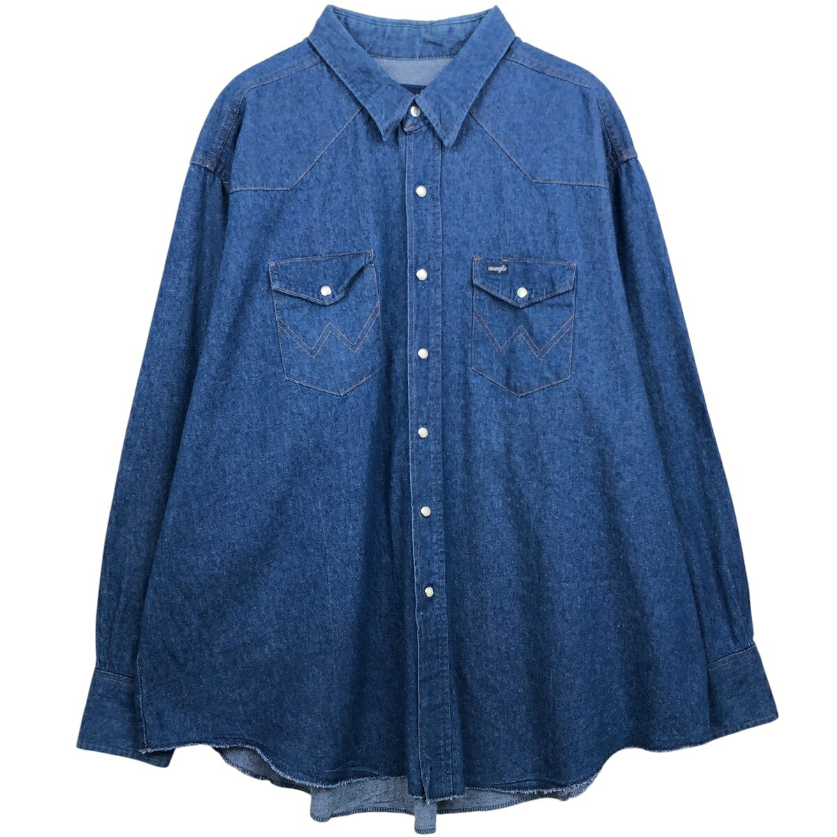 Wrangler/ラングラー 長袖 デニムウエスタンシャツ