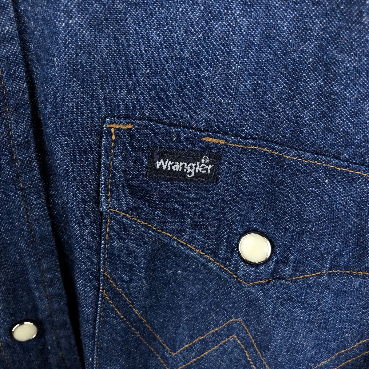 古着 80～90年代 ラングラー Wrangler 長袖 デニムウエスタンシャツ USA製 メンズXXL相当 ヴィンテージ /eaa659969 【中古】 【260722】