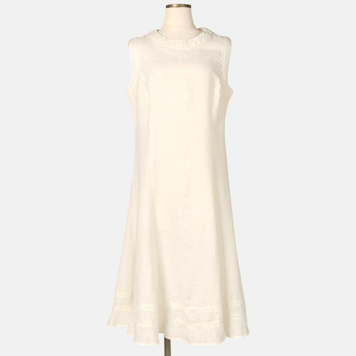 MALVIN I Love Linen ノースリーブ Aラインワンピース
