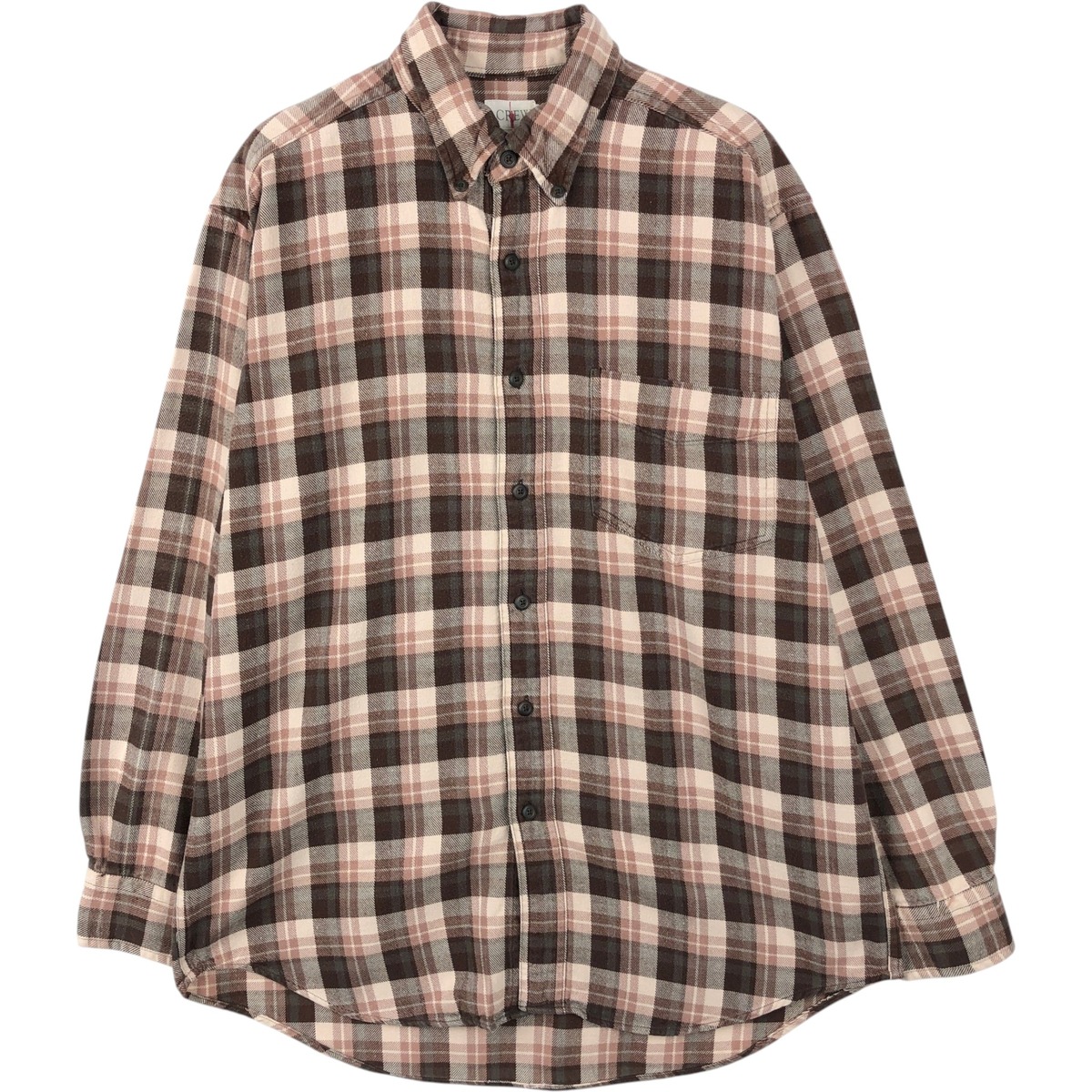 J.Crew/ジェイクルー 長袖 ボタンダウン ライトネルチェックシャツ