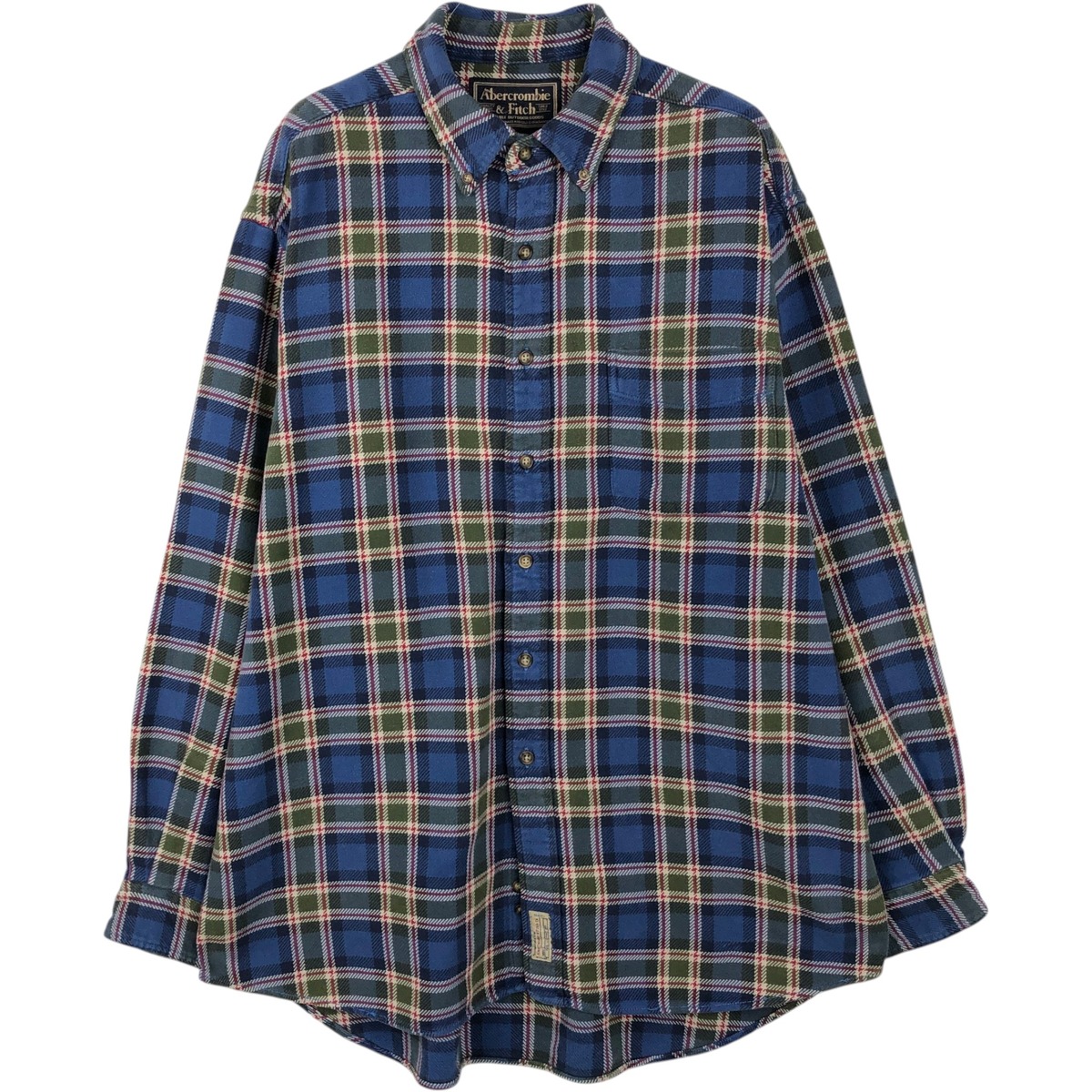 Abercrombie&Fitch/アバクロンビーアンドフィッチ 長袖 ボタンダウン フランネルチェックシャツ