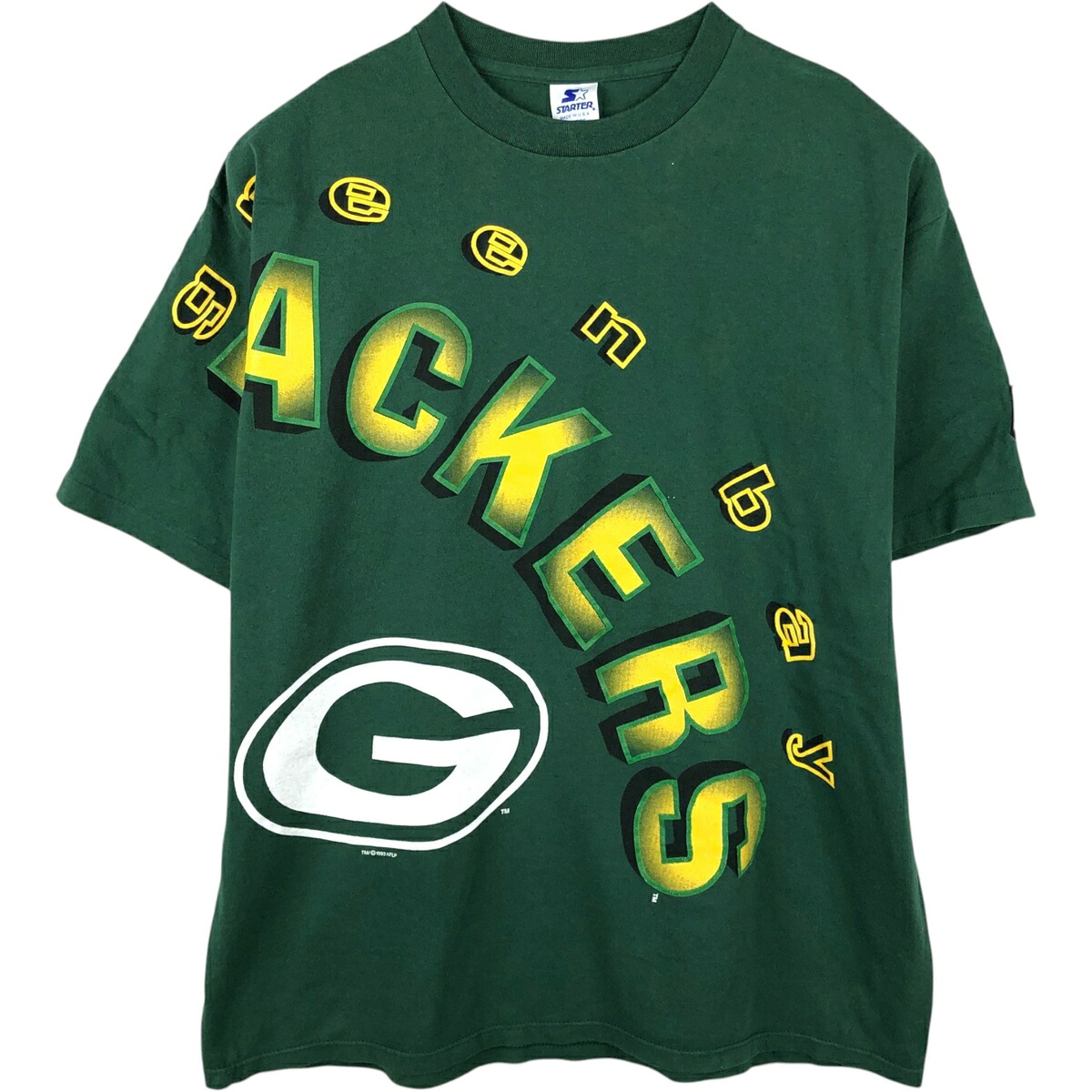 Starter/スターター NFL GREEN BAY PACKERS グリーンベイパッカーズ ロゴプリントTシャツ