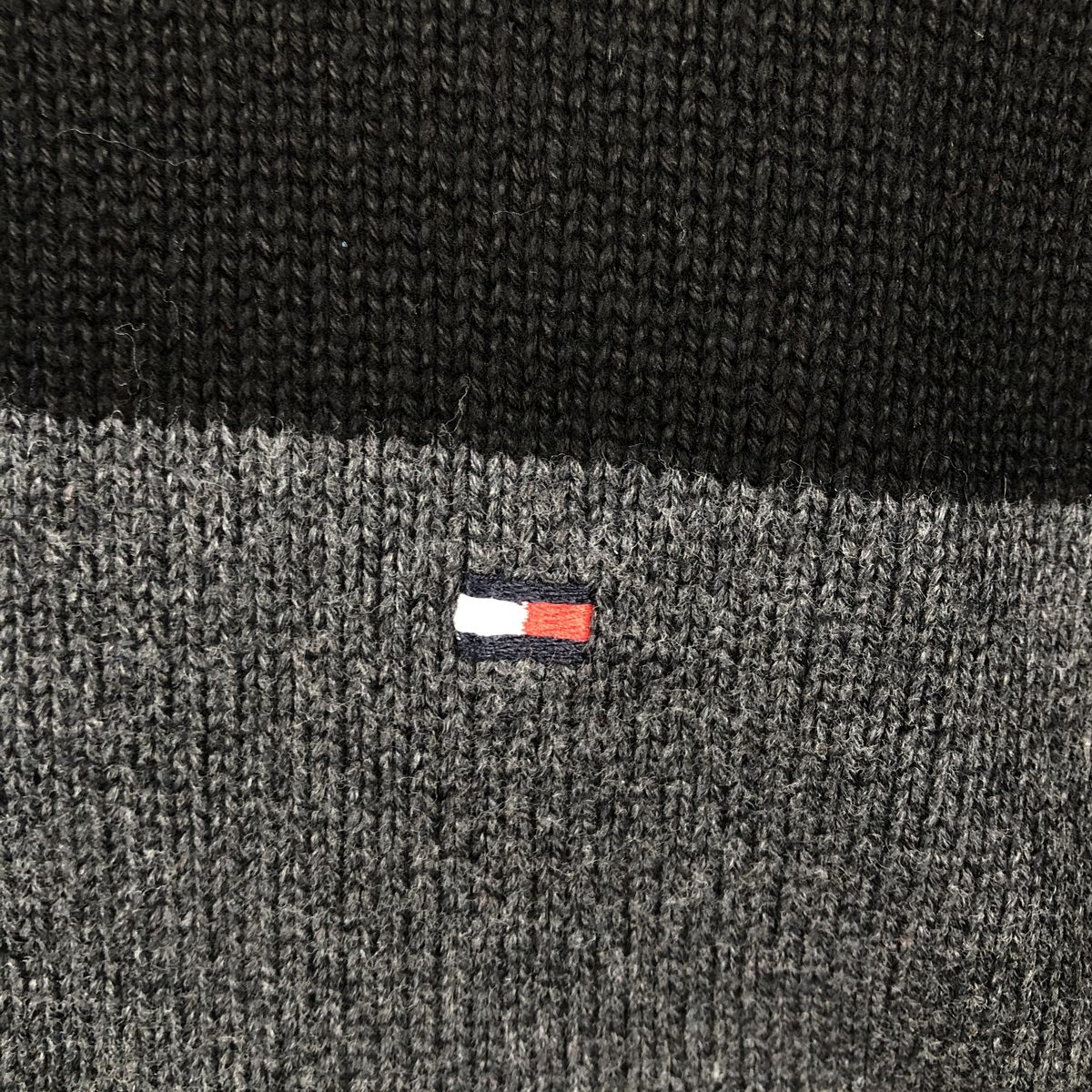 TOMMY HILFIGER/トミーヒルフィガー コットンニットハーフジップセーター