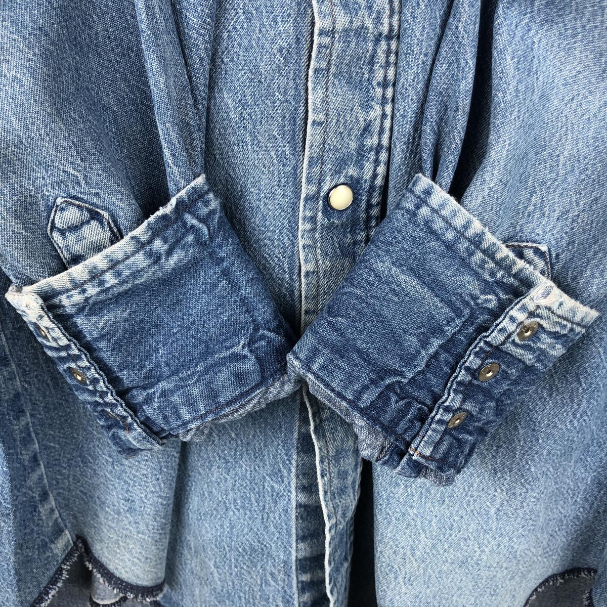 Wrangler/ラングラー 長袖 デニムウエスタンシャツ