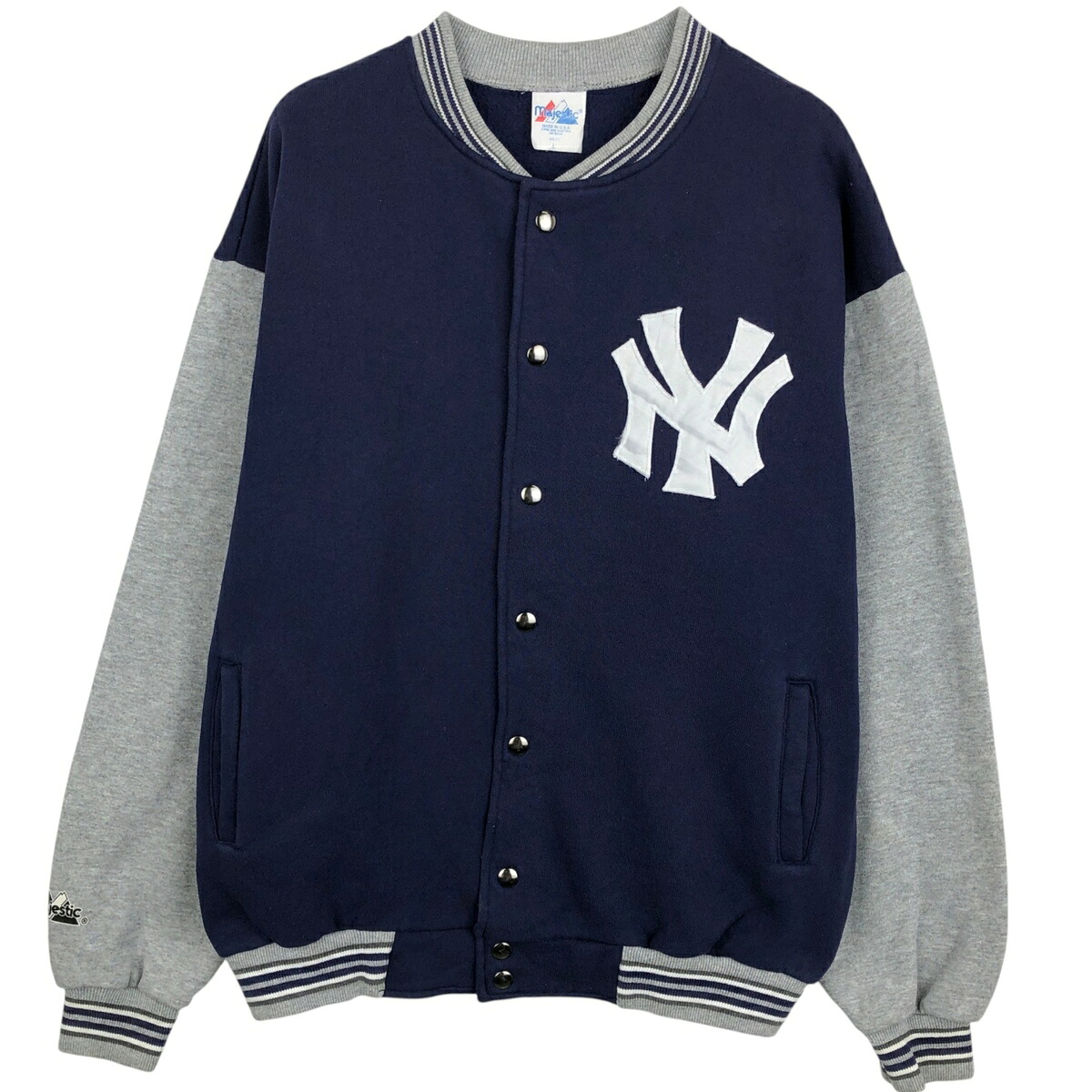 Majestic MLB NEW YORK YANKEES ニューヨークヤンキース スタジャン アワードジャケット バーシティジャケット