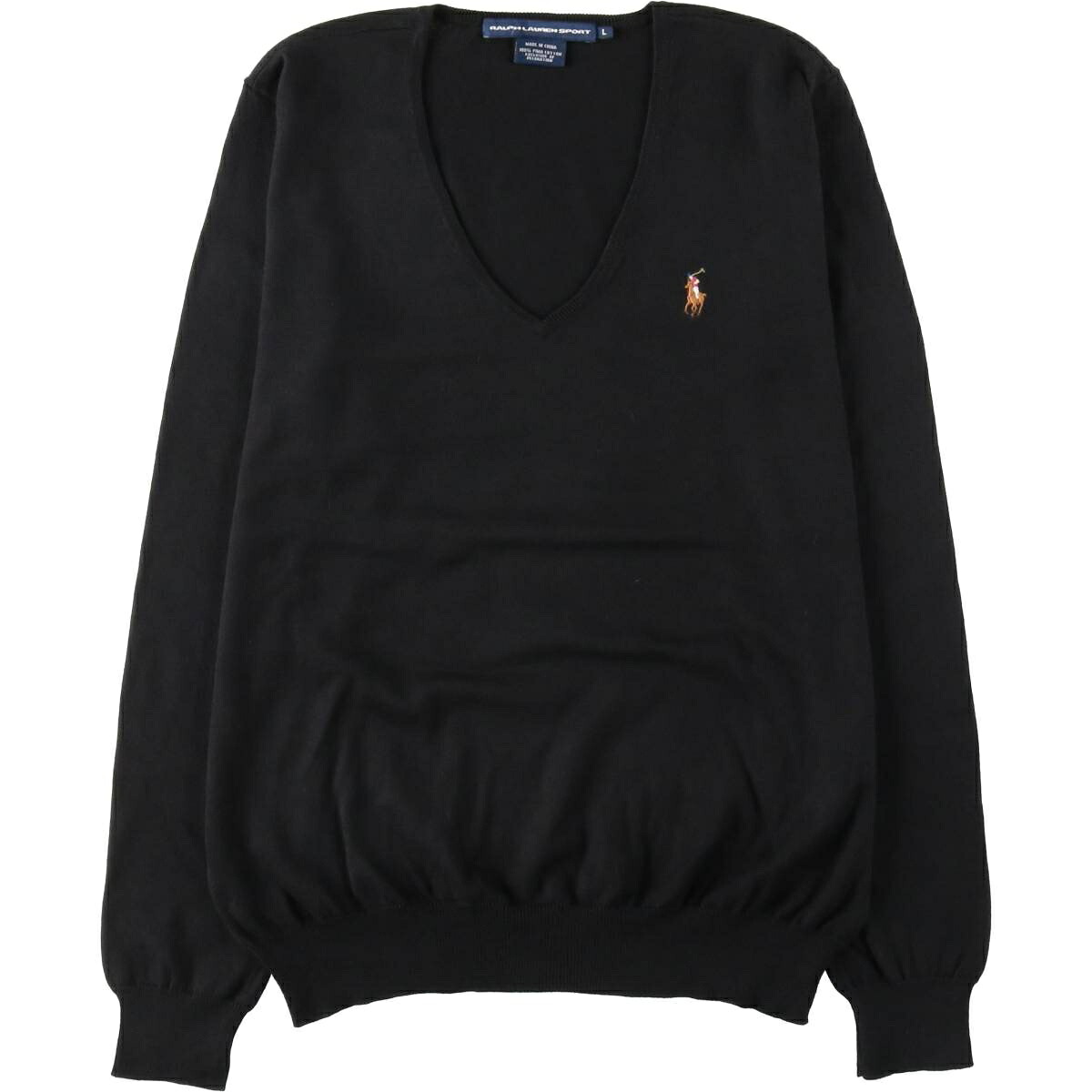 Ralph Lauren/ラルフローレン RALPH LAUREN SPORT Vネック ピマコットンニットセーター