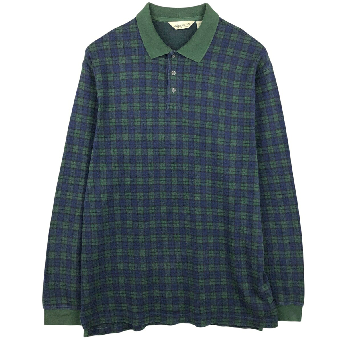 Eddie Bauer/エディーバウアー 長袖 チェック ポロシャツ