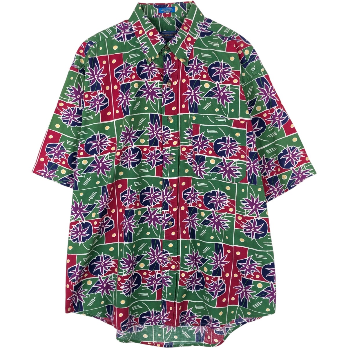 PENDLETON/ペンドルトン ボタンダウン ハワイアンアロハシャツ