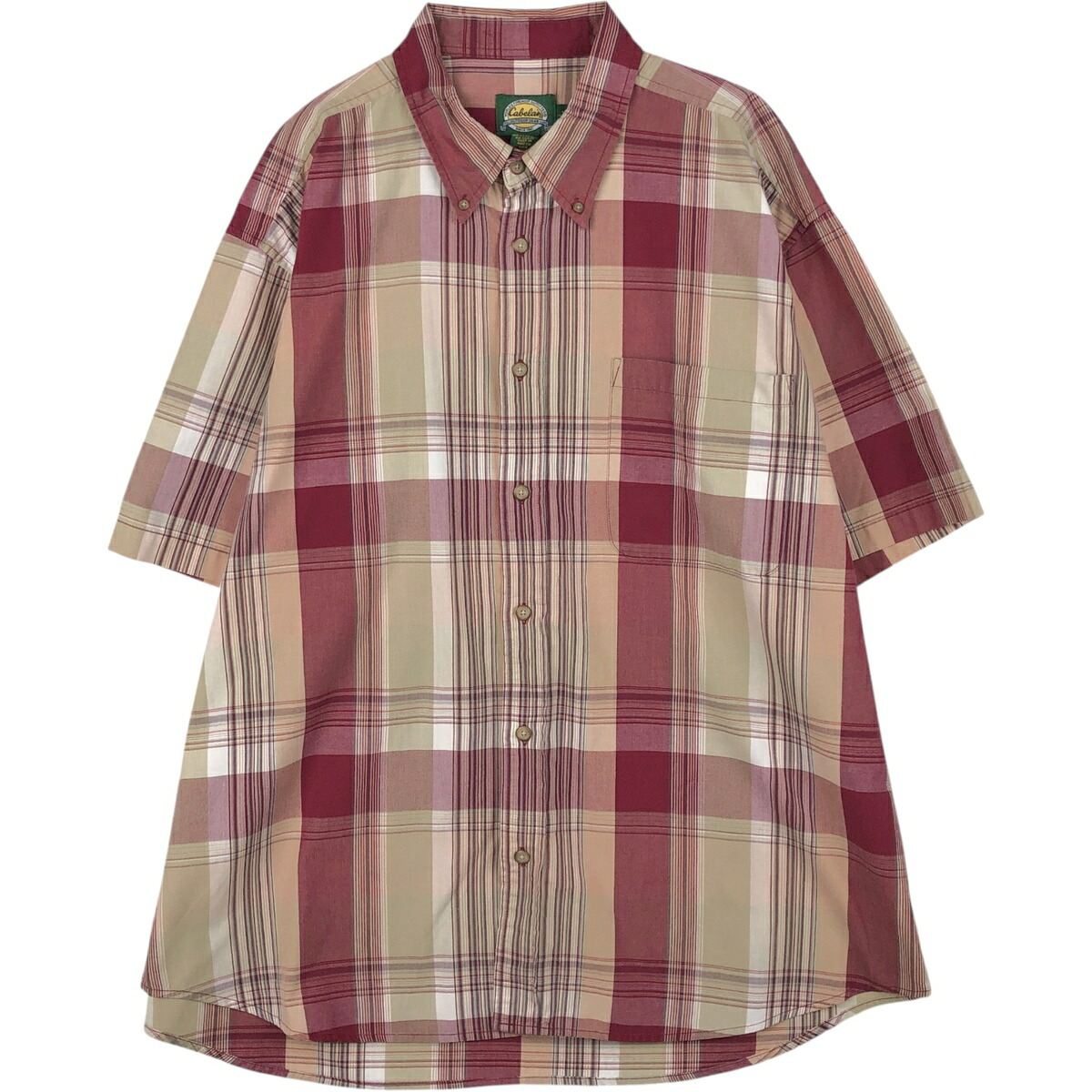 Cabelas/カベラス 長袖 ボタンダウンチェックシャツ