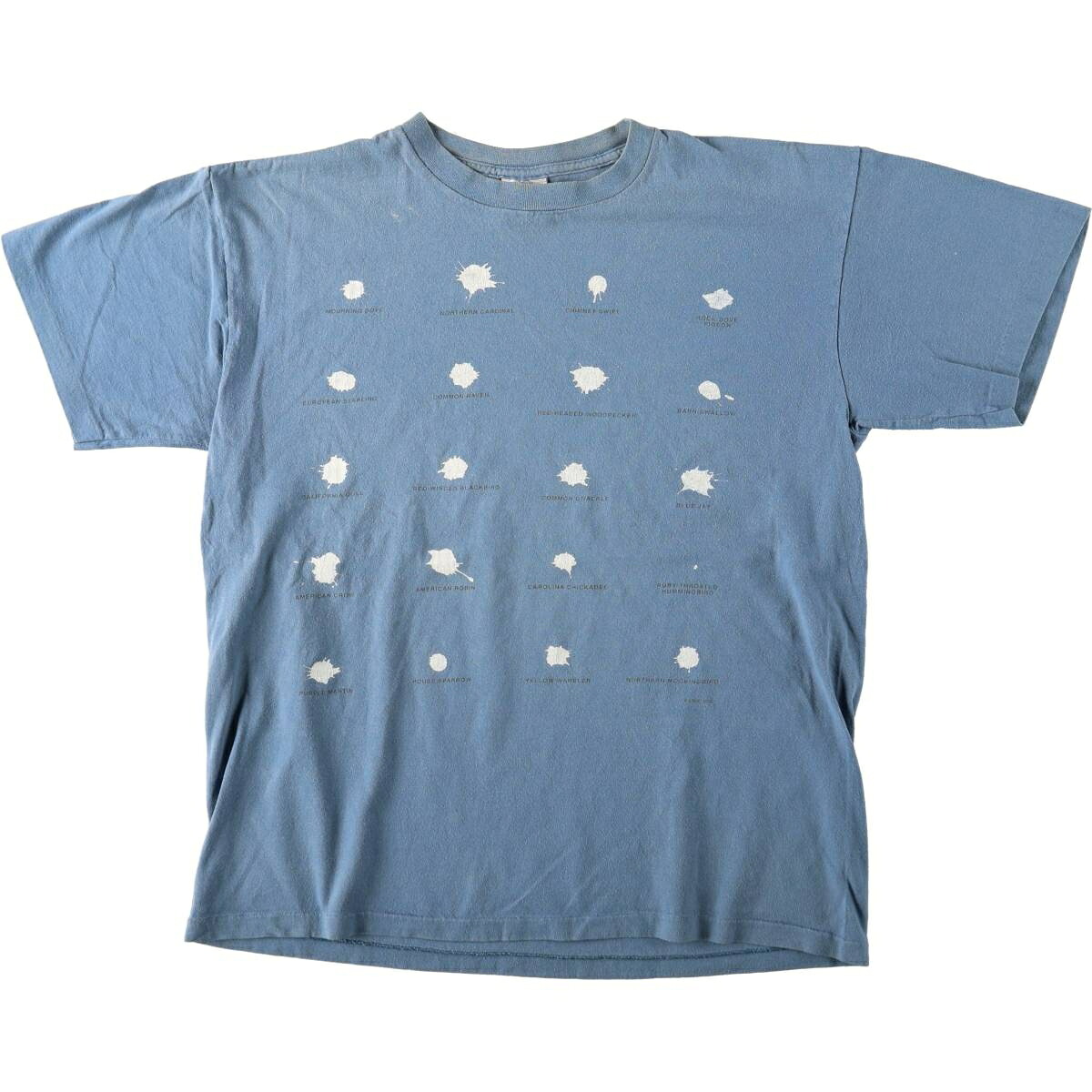 ONEITA/オニータ Bird Droppings 鳥のフン プリントTシャツ