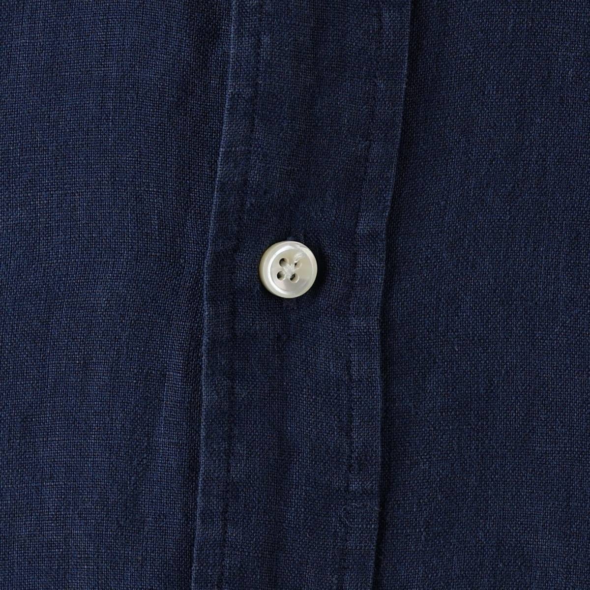 古着 ラルフローレン Ralph Lauren CUSTOM FIT 長袖 リネン ボタンダウンシャツ メンズM相当 /eaa664605 【中古】 【260828】