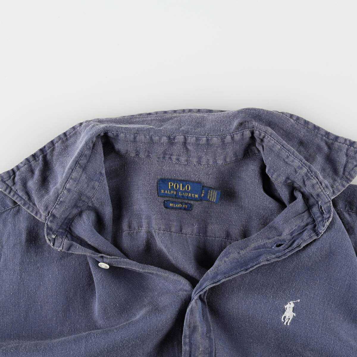 古着 ラルフローレン Ralph Lauren RELAXED FIT 長袖 リネンシャツ メンズS相当 /eaa664606 【中古】 【260828】
