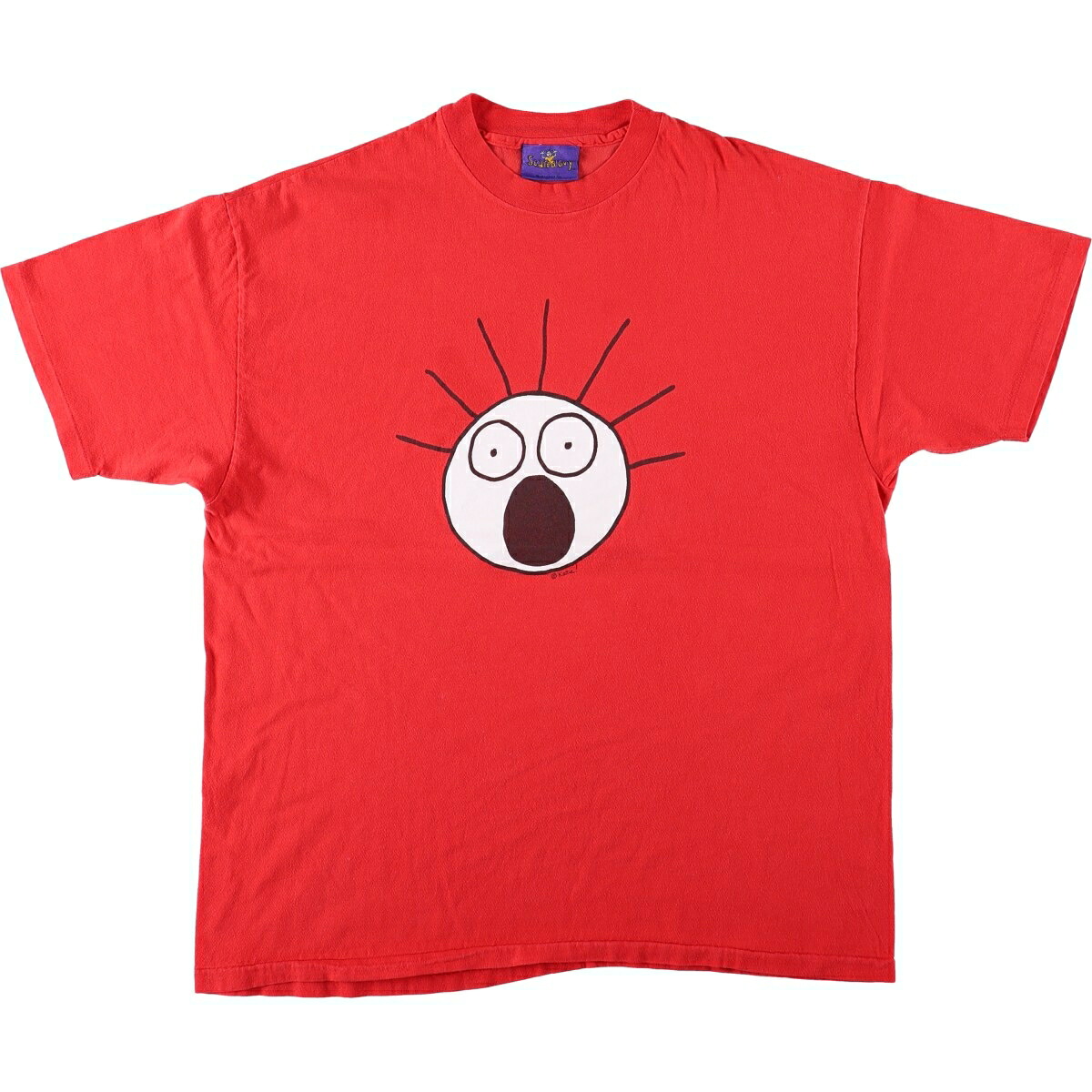 Scared Guy スケアードガイ キャラクタープリントTシャツ