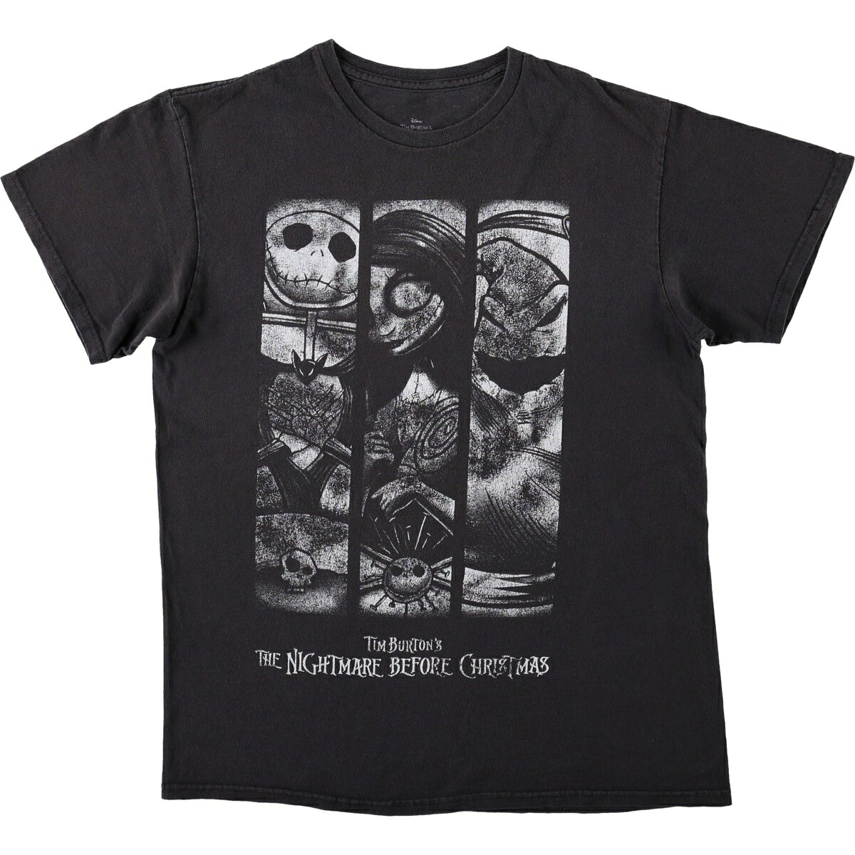 THE NIGHTMARE BEFORE CHRISTMAS ナイトメアー ビフォア クリスマス キャラクタープリントTシャツ