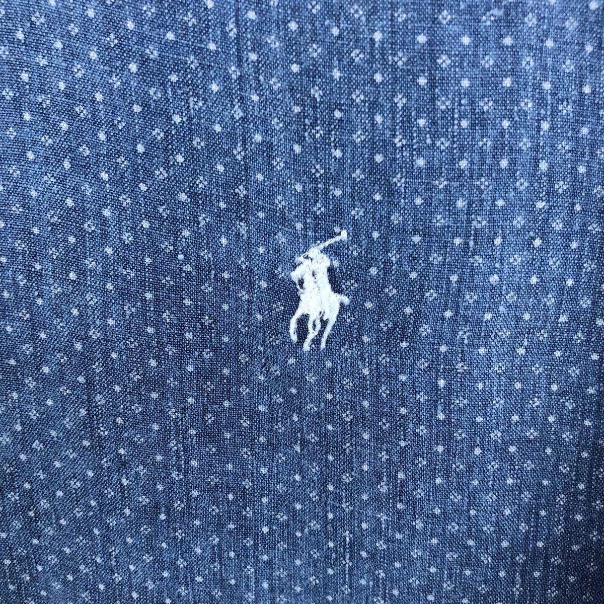 古着 ラルフローレン Ralph Lauren POLO RALPH LAUREN CUSTOM FIT 総柄 長袖 リネンシャツ メンズXL相当 /eaa665396 【中古】 【260816】