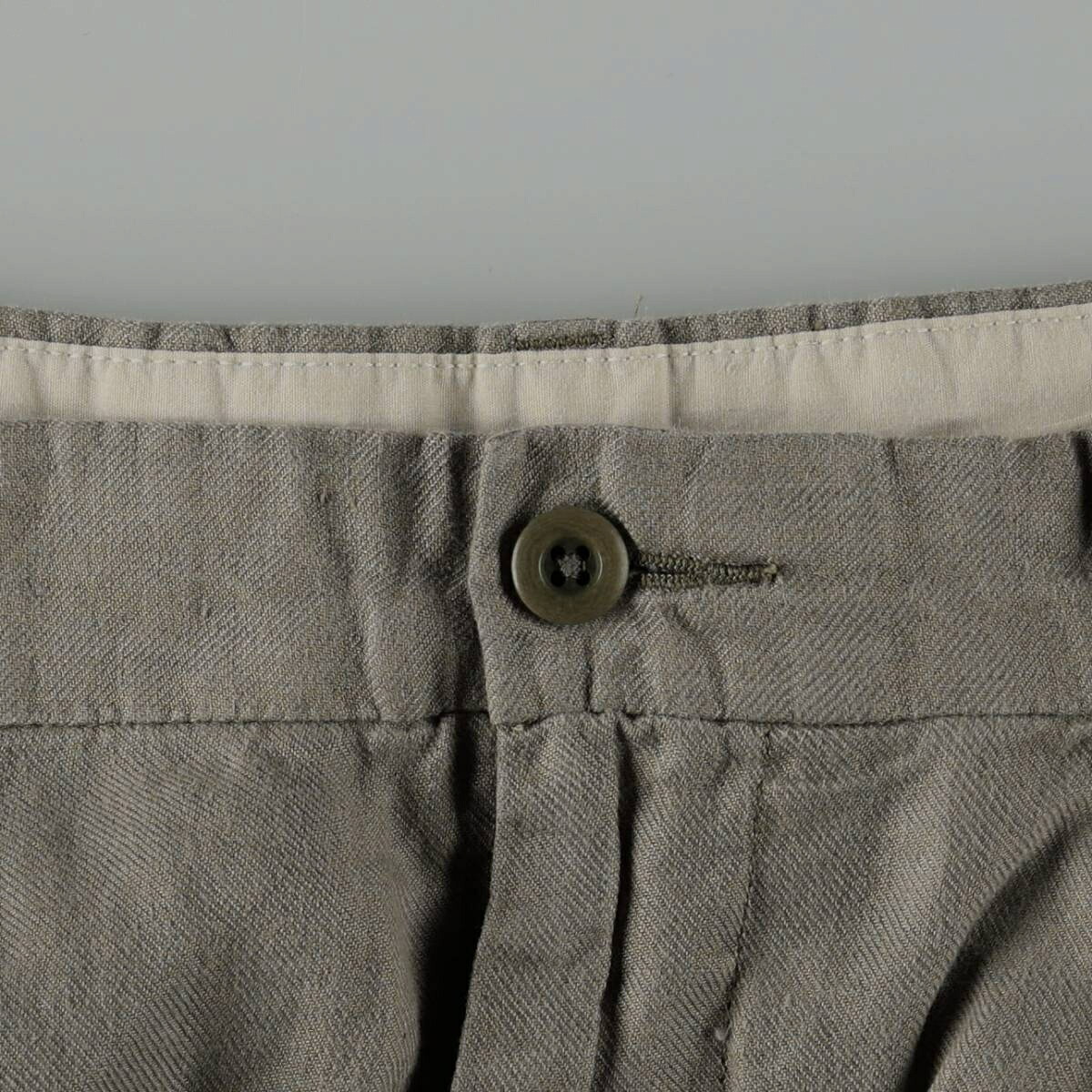 古着 ブルックスブラザーズ Brooks Brothers ツータック リネンパンツ スラックス メンズw32相当 /eaa665481 【中古】 【260818】