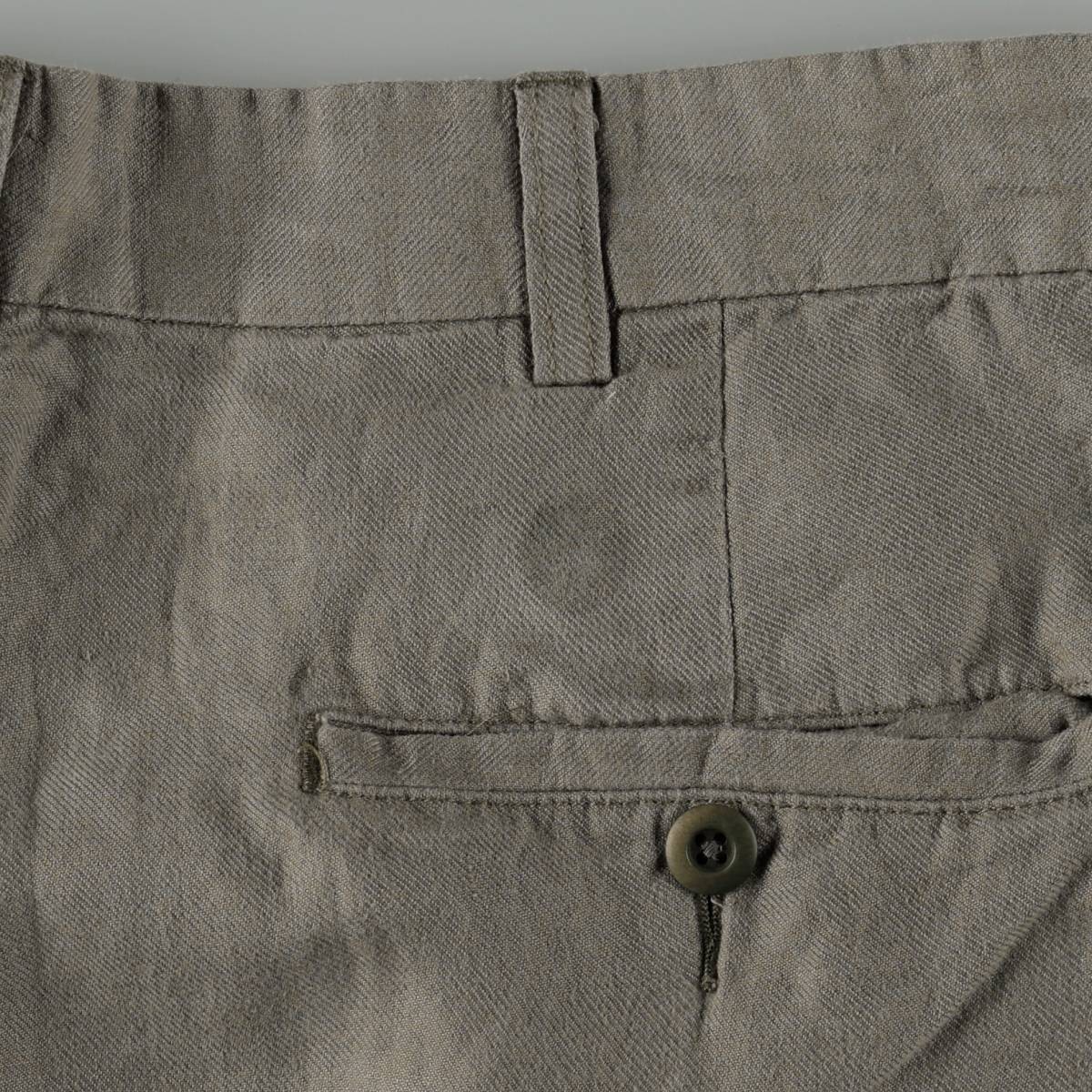 古着 ブルックスブラザーズ Brooks Brothers ツータック リネンパンツ スラックス メンズw32相当 /eaa665481 【中古】 【260818】