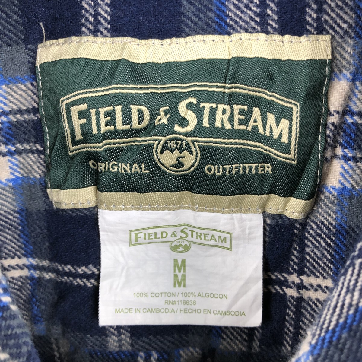 FIELD&STREAM/フィールドアンドストリーム 長袖 フランネルチェックシャツ