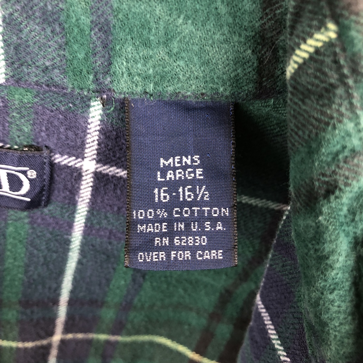 古着 ランズエンド LANDSEND 長袖 ボタンダウン フランネルチェックシャツ USA製 メンズL相当 ヴィンテージ /eaa666101 【中古】 【260827】