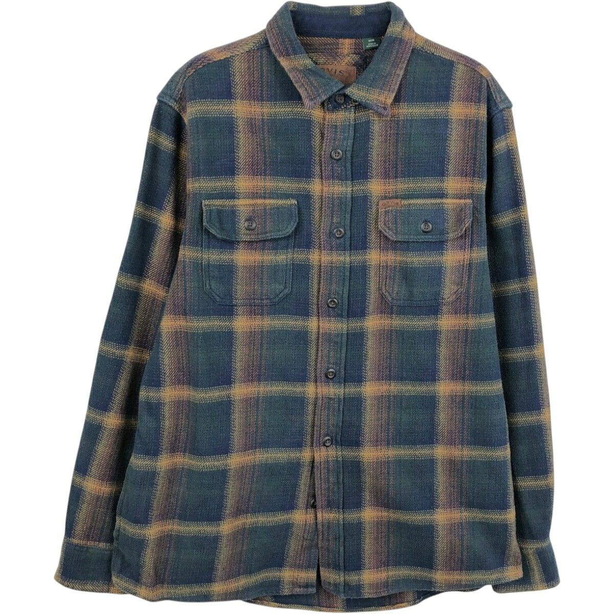 ORVIS 長袖 ヘビーネルチェックシャツ