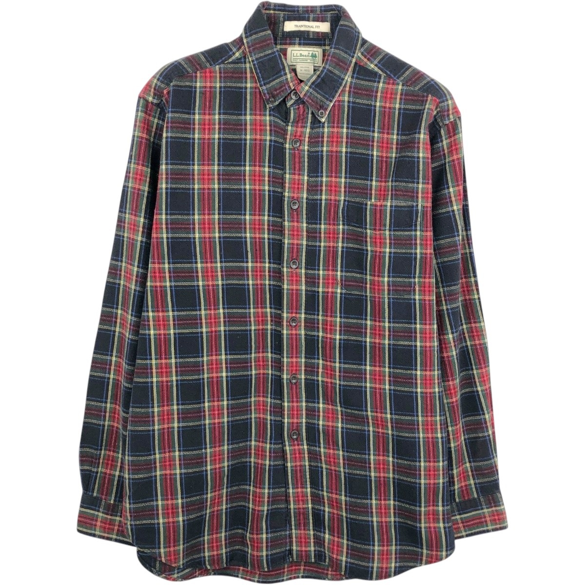 L.L.Bean/エルエルビーン TRADITIONAL FIT 長袖 ボタンダウン フランネルチェックシャツ