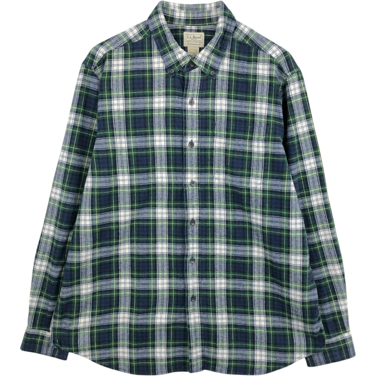 L.L.Bean/エルエルビーン TRADITIONAL FIT 長袖 ボタンダウン フランネルチェックシャツ