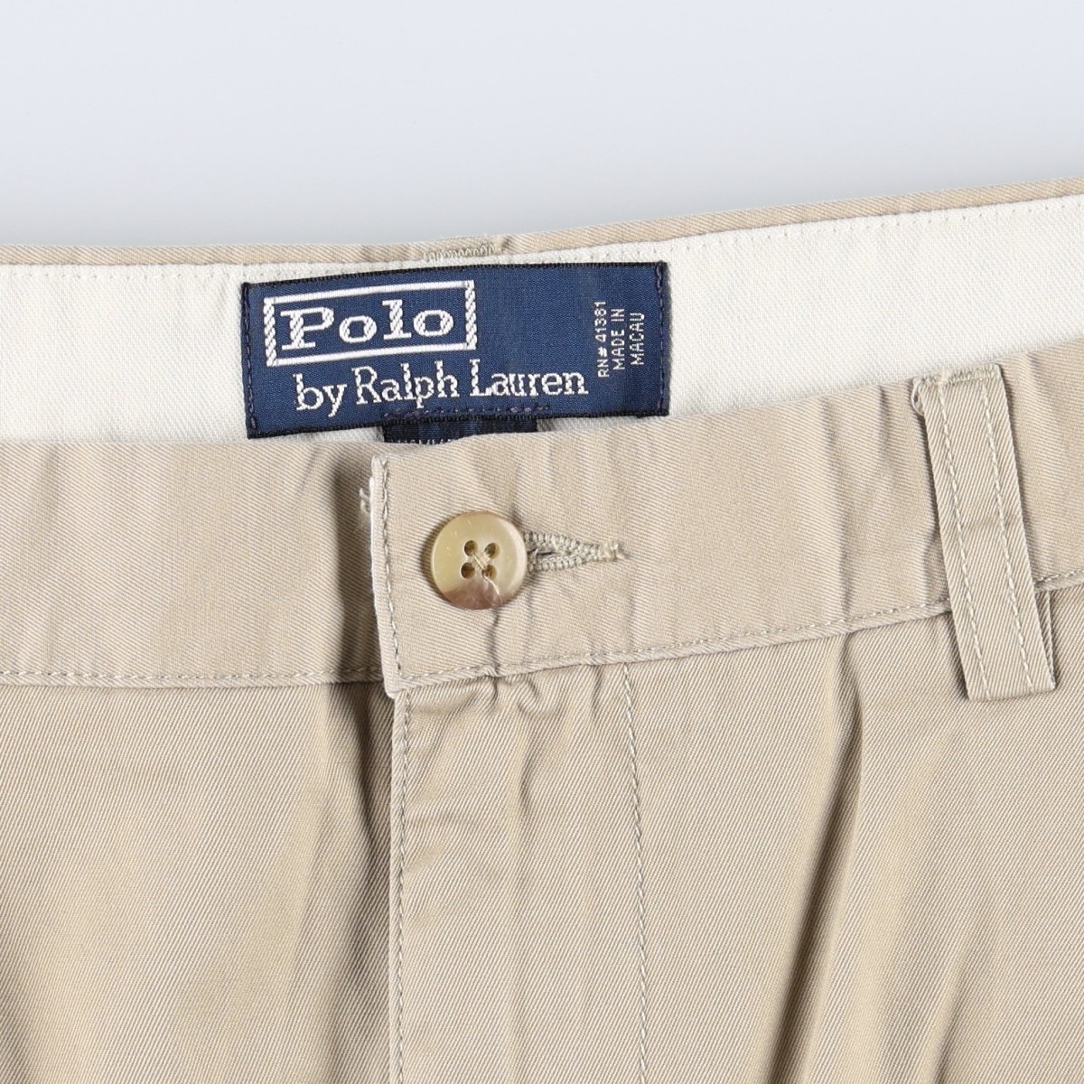 古着 ラルフローレン Ralph Lauren POLO by Ralph Lauren HAMMOND PANT ツータック チノパンツ メンズw34相当 /eaa666934 【中古】 【260824】