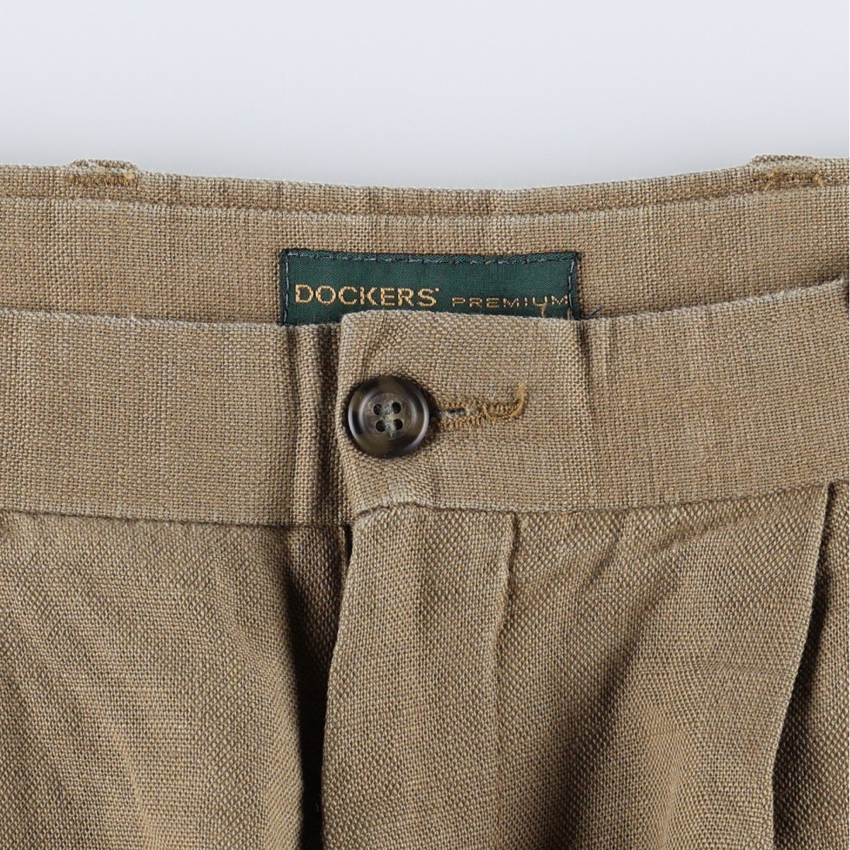 古着 ドッカーズ DOCKERS PREMIUM スリータック リネンパンツ スラックス メンズw35相当 /eaa666994 【中古】 【260824】