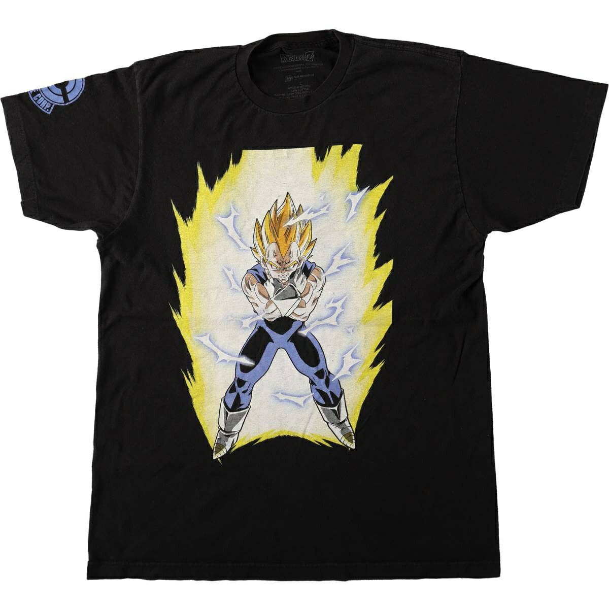 DRAGONBALL Z ドラゴンボールZ  ベジータ アニメ キャラクタープリントTシャツ