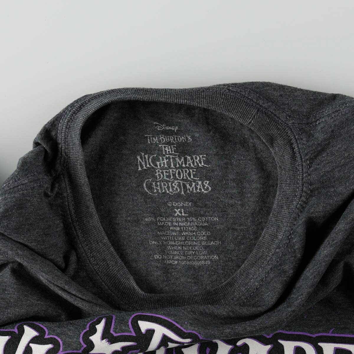 古着 THE NIGHTMARE BEFORE CHRISTMAS ナイトメアー ビフォア クリスマス キャラクタープリントTシャツ メンズXL相当 /eaa667038 【中古】 【260824】