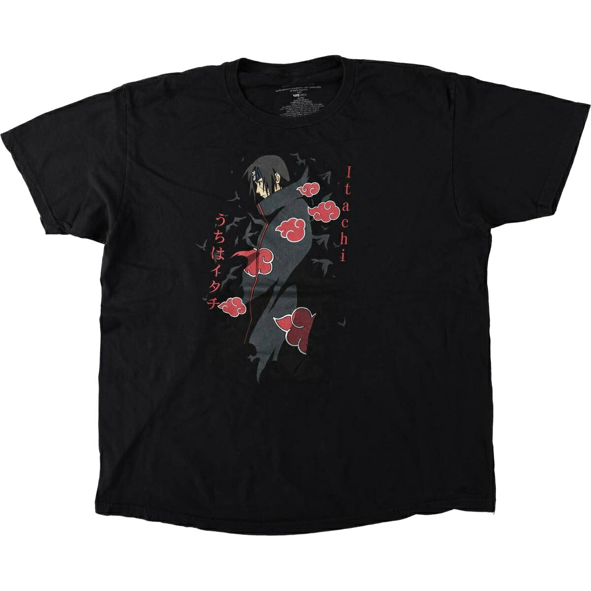 NARUTO SHIPPUDEN ナルト疾風伝 うちはイタチ アニメ キャラクタープリントTシャツ