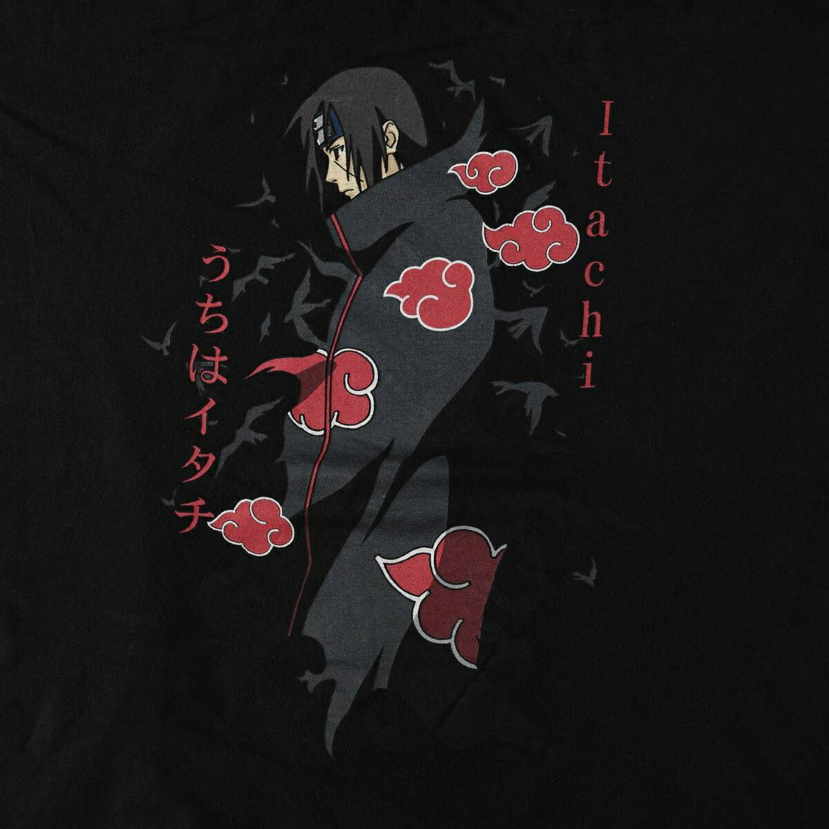 古着 NARUTO SHIPPUDEN ナルト疾風伝 うちはイタチ アニメ キャラクタープリントTシャツ メンズXL相当 /eaa667041 【中古】 【260824】