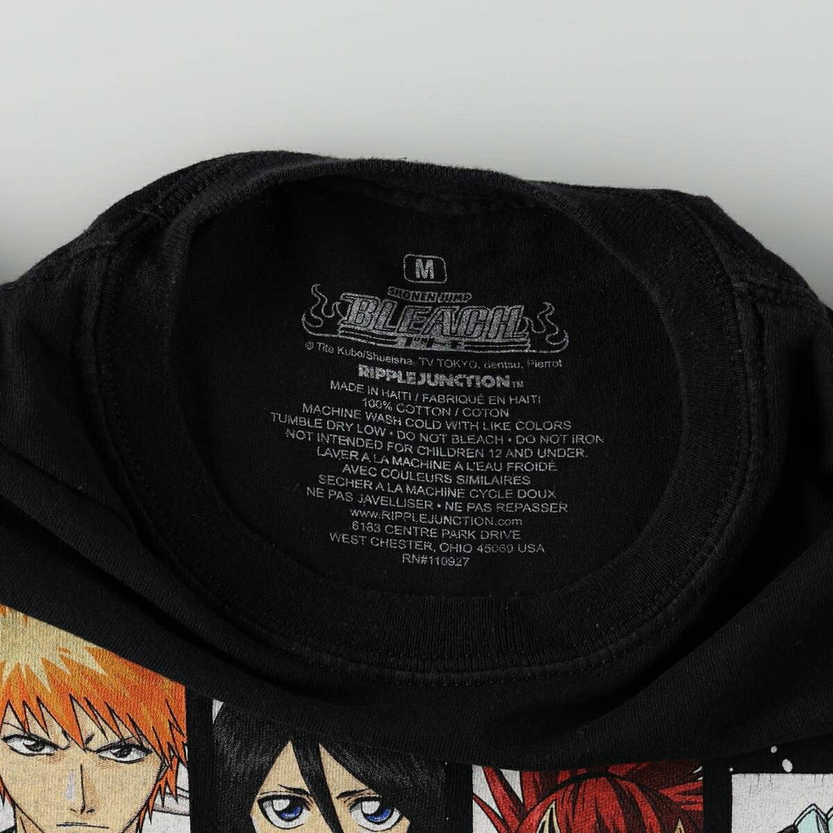 古着 BLEACH ブリーチ アニメ キャラクタープリントTシャツ メンズM相当 /eaa667042 【中古】 【260824】