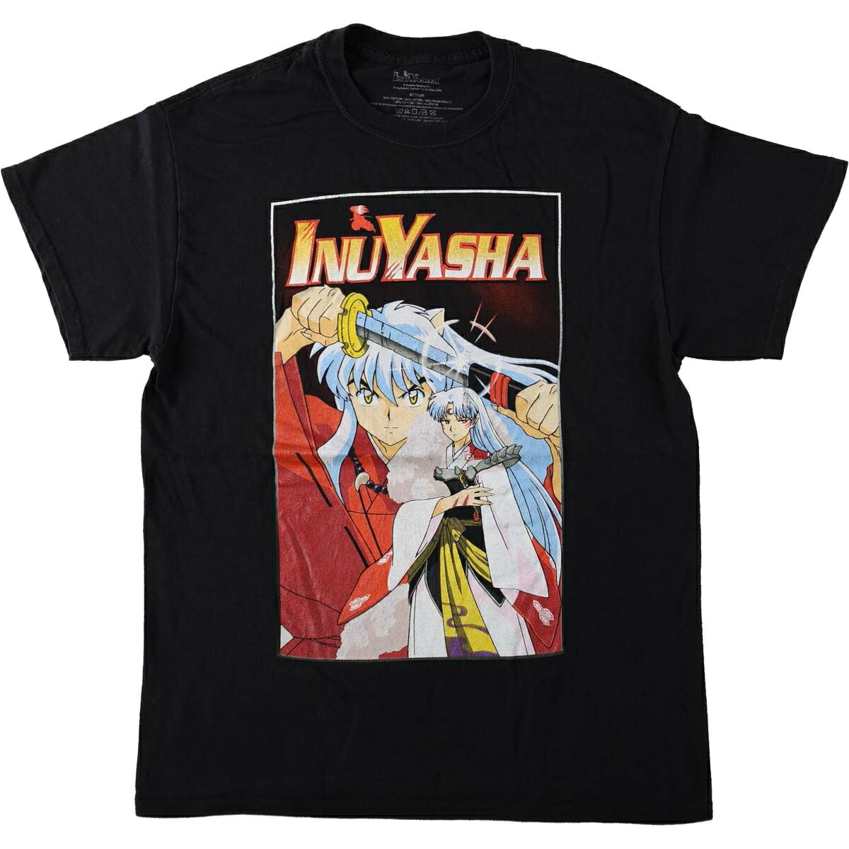 INUYASHA 犬夜叉  アニメ キャラクタープリントTシャツ