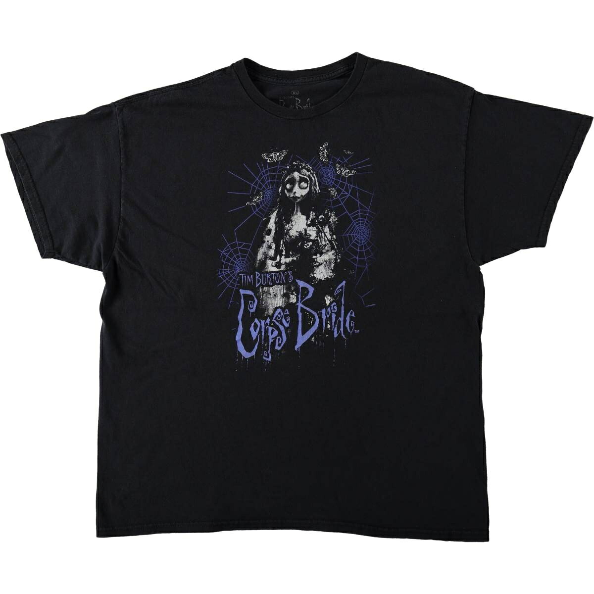 Tim Burton's Corpse Bride ティムバートンのコープスブライド エミリー キャラクタープリントTシャツ
