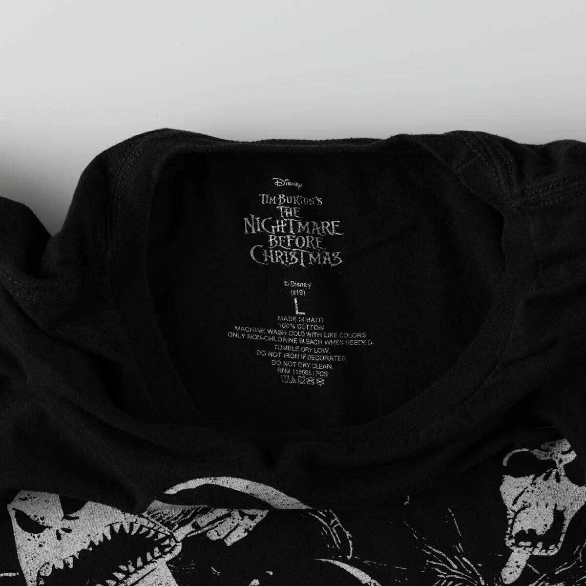 古着 The Nightmare Before Christmas ナイトメアビフォアクリスマス キャラクタープリントTシャツ メンズL相当 /eaa667054 【中古】 【260824】