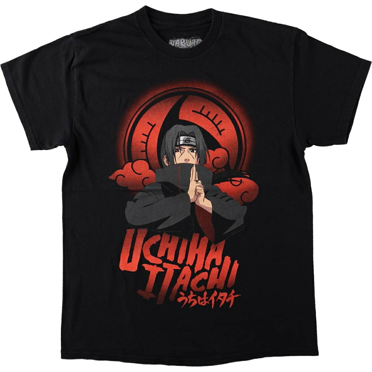 NARUTO SHIPPUDEN ナルト疾風伝 うちはイタチ アニメ キャラクタープリントTシャツ