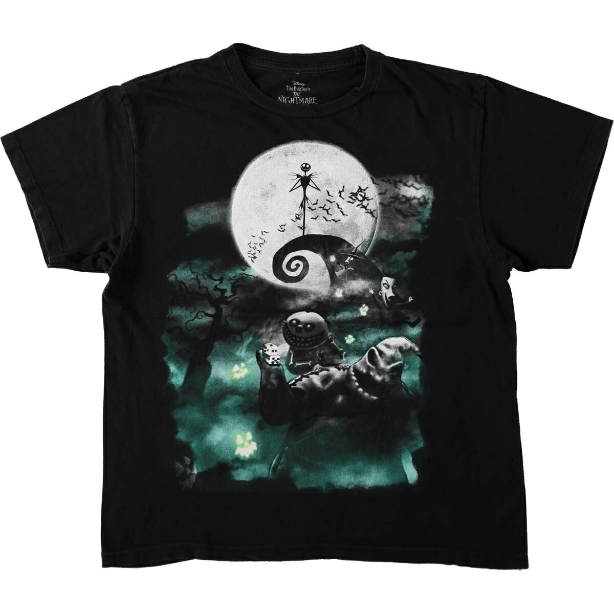 THE NIGHTMARE BEFORE CHRISTMAS ナイトメアー ビフォア クリスマス キャラクタープリントTシャツ